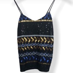 A.gain top tank with sequin all front size S